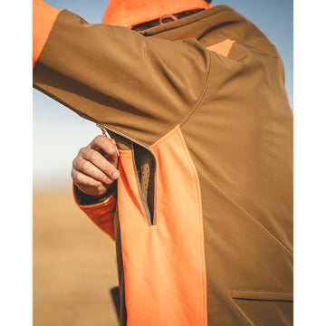 Banded Windguard Softshell jacket articulated arms enable unrestricted movement