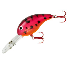Bandit Lures 3D44 crankbait front view with red finish for deep-water bass attraction