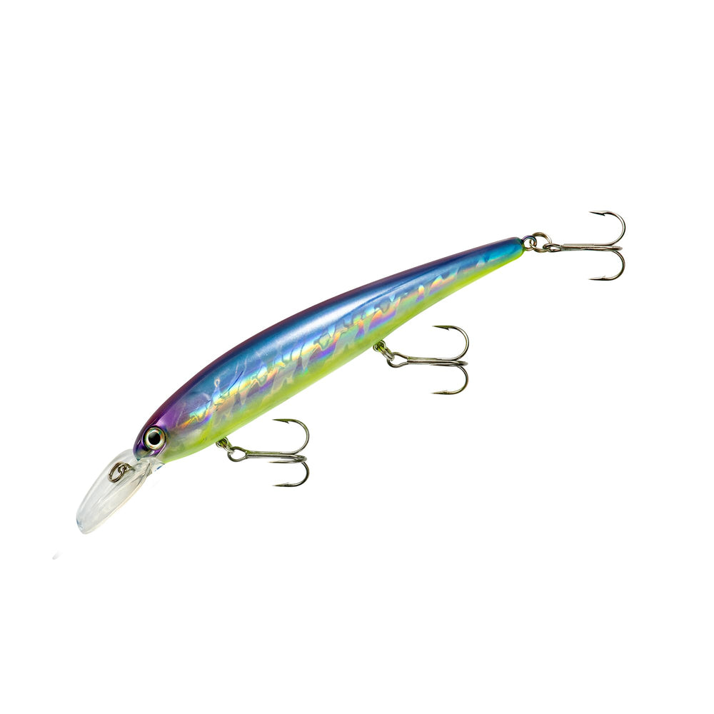 Bandit Lures blue shiner minnow jerkbait ready for long casts and walleye targeting