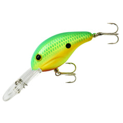 Bandit Lures Crank 300-Series 2-Inch Taco Salad Yellow dives deep to reach bass