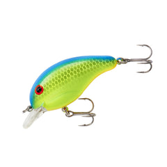 Bandit Lures Series 100 crankbait in chartreuse blue back for shallow water bass.