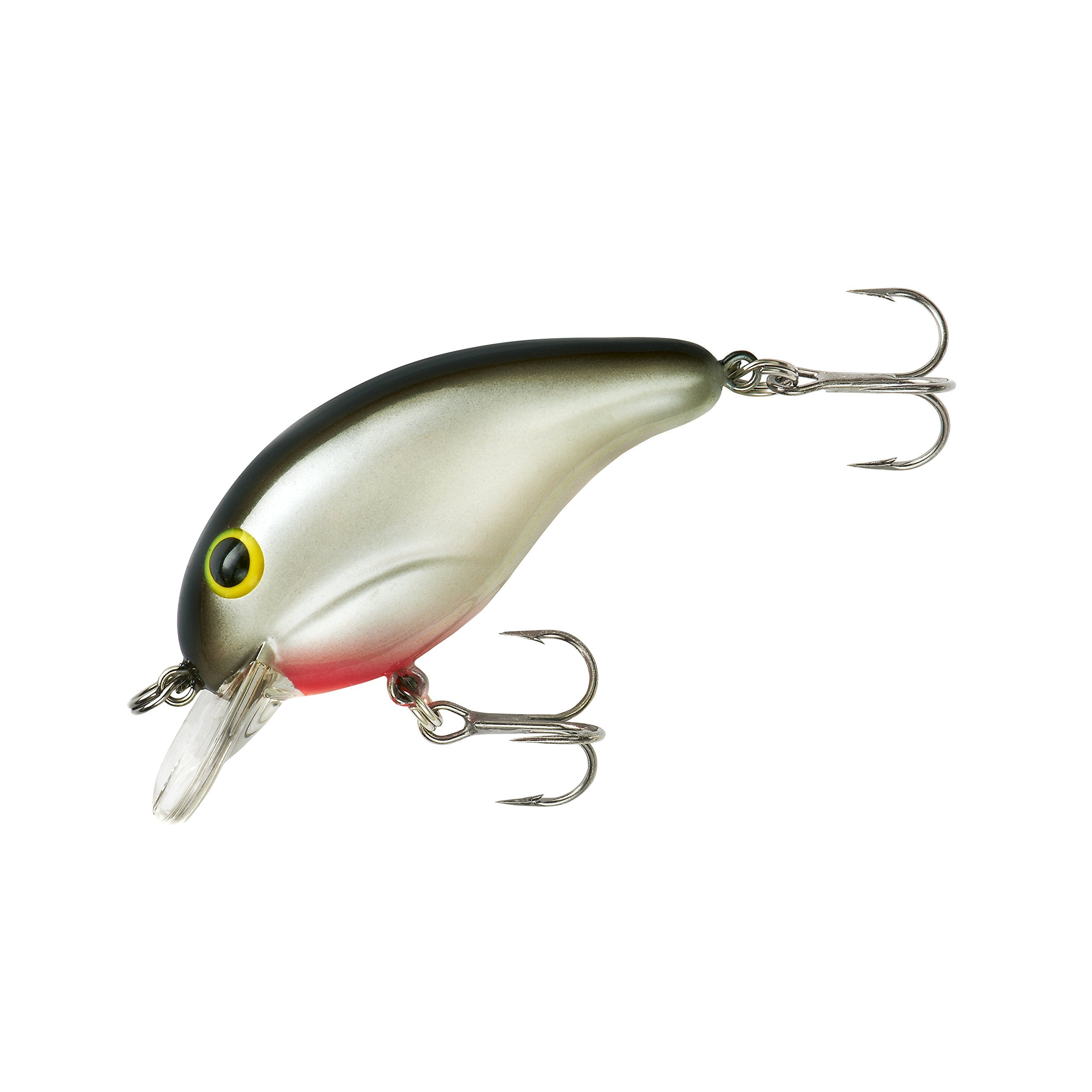 Bandit Lures Series 100 Pearl Black Back crankbait in shallow water, ideal for bass.
