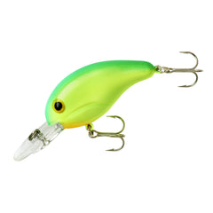 Bandit Lures crankbait Series 200 chartreuse front view for versatile bass fishing
