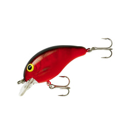 Bandit Lures Series 100 red crawdad front view, snag-resistant action for shallow bass waters.