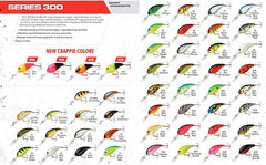 Bandit Lures Series 300 crankbait near wood and rocks with digging action for strikes.