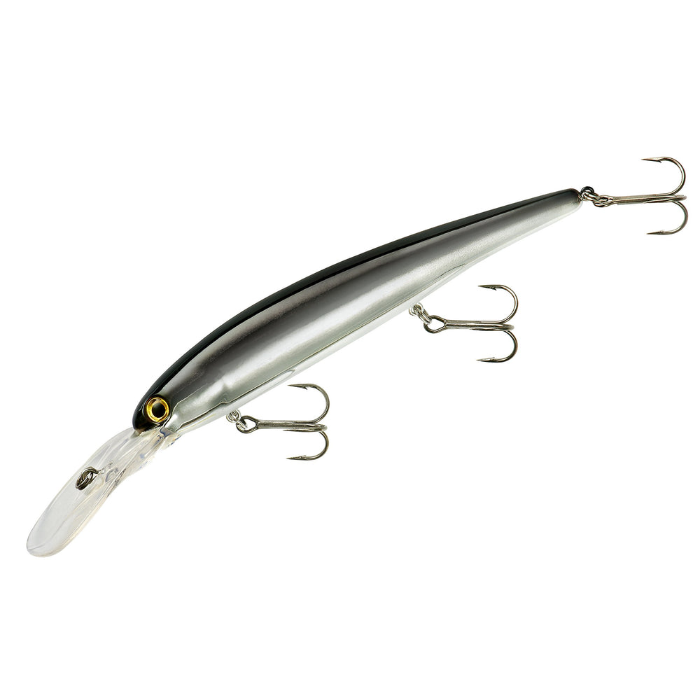 Bandit Lures Walleye Deep Minnow Jerkbait demonstrating deep-diving action for deep-water walleyes.