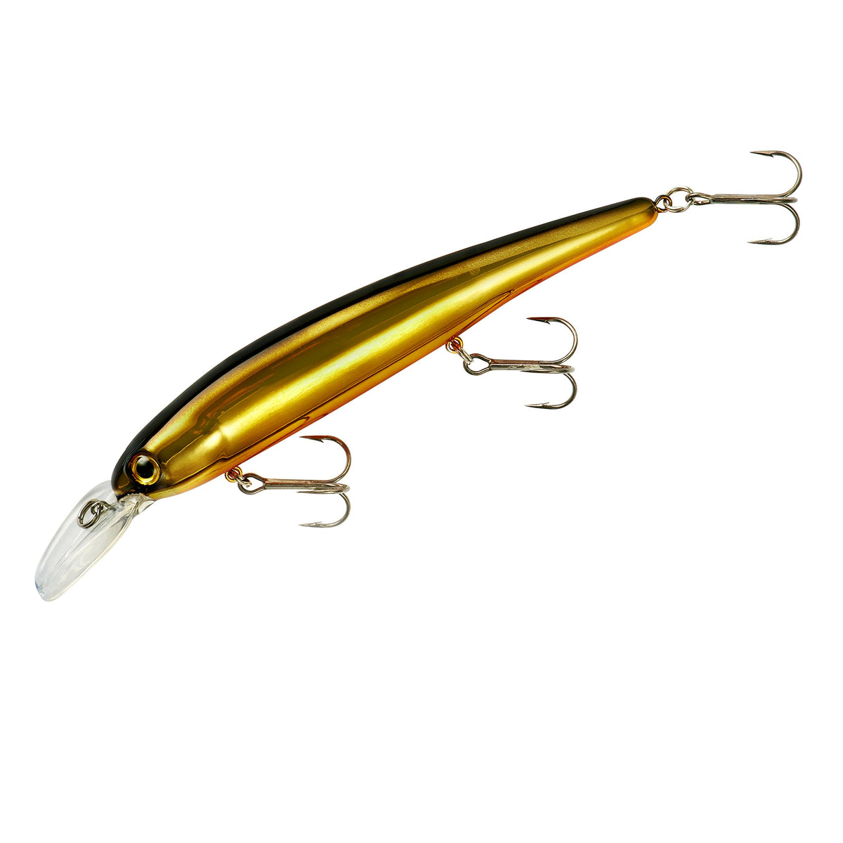 Bandit Lures Walleye Shallow Minnow Jerkbait in shallow-water view with precise targeting.