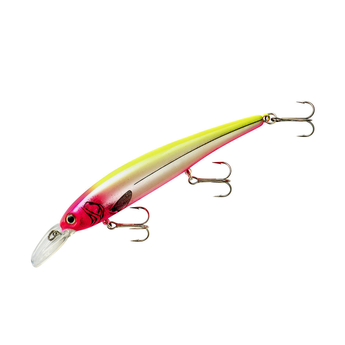 Bandit Lures Walleye Shallow Minnow Jerkbait in coconut candy color for versatile trolling
