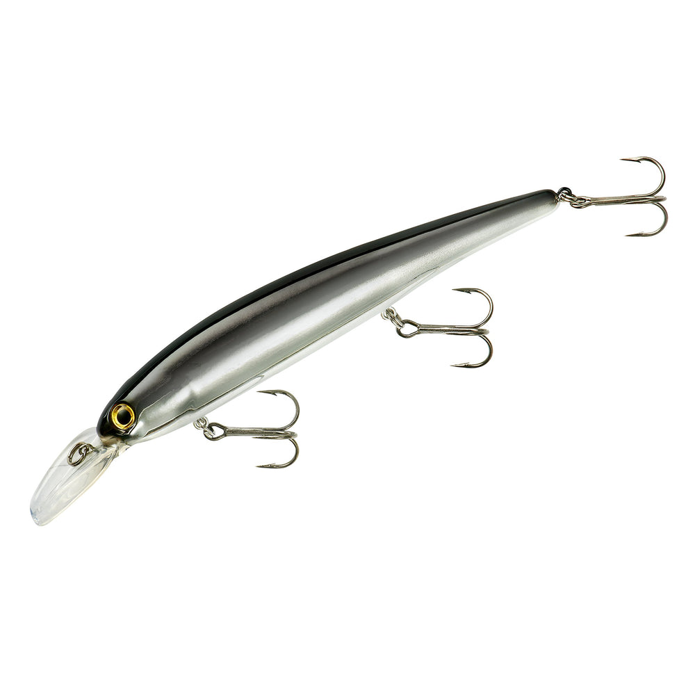 Bandit Lures walleye shallow minnow jerkbait highlighting long-cast trolling appeal.