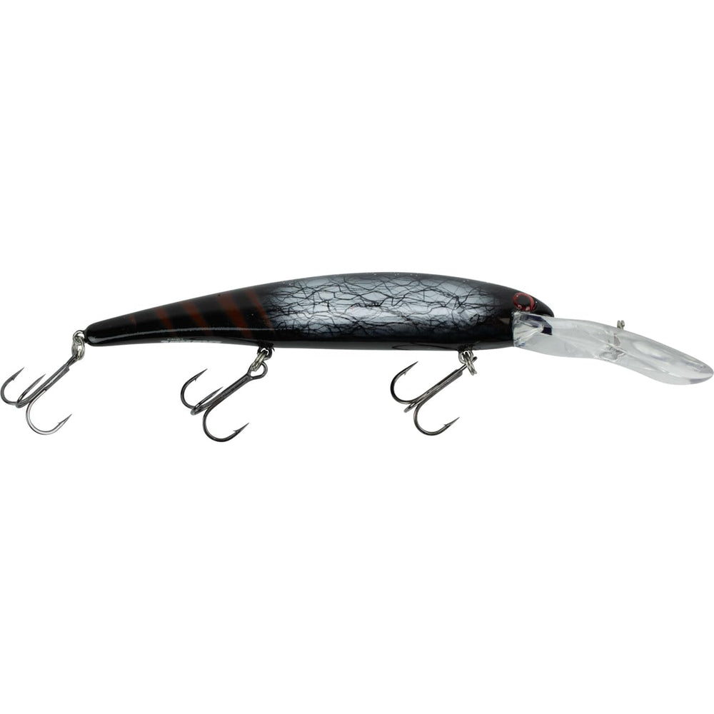 Bandit Walleye Deep-Black Scarlett lure dives deep to attract walleyes