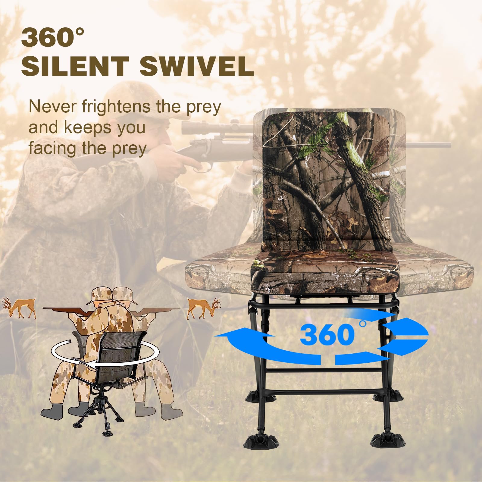 BANGTANE steel frame provides durable support up to 330 lbs