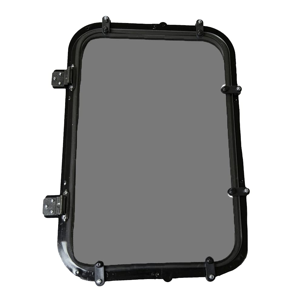 Banks Outdoors Phantom tinted framed window for concealment and clear viewing from dawn to dusk.