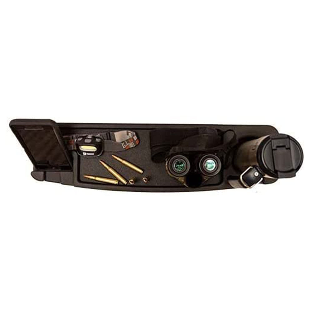 Banks Outdoors wall shelf attached inside blind for flexible setup.