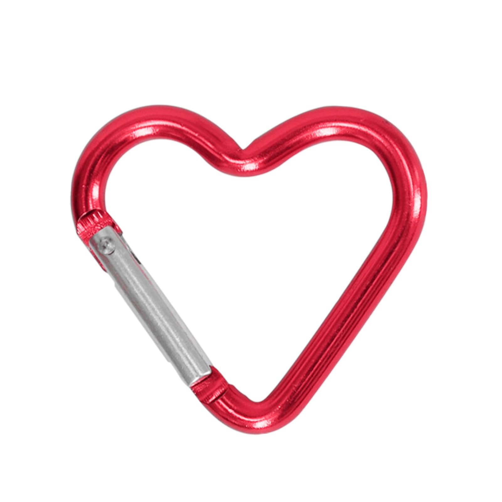BANYUP colorful heart carabiner attached to gear, adds color and quick access.