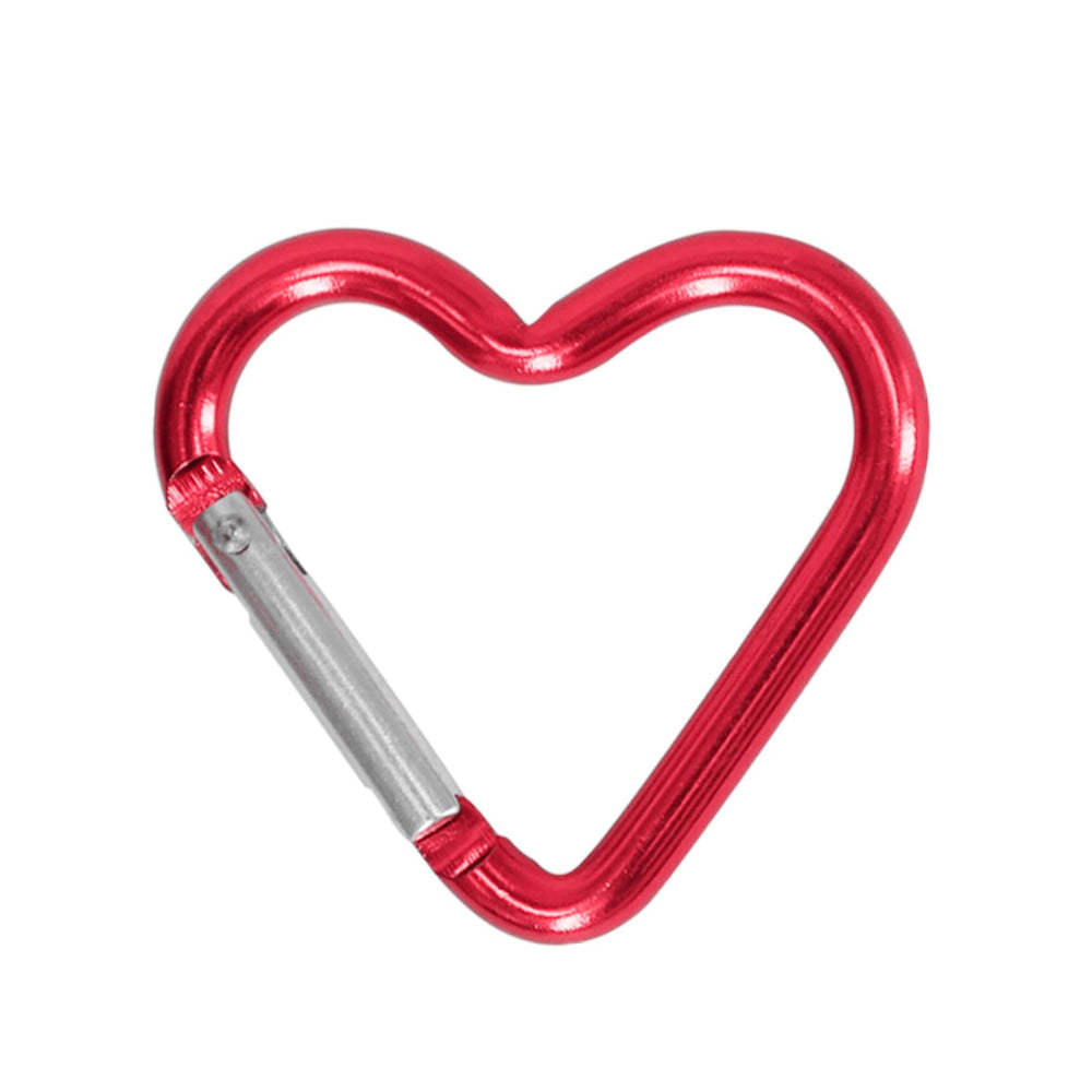 BANYUP colorful heart carabiner attached to gear, adds color and quick access.