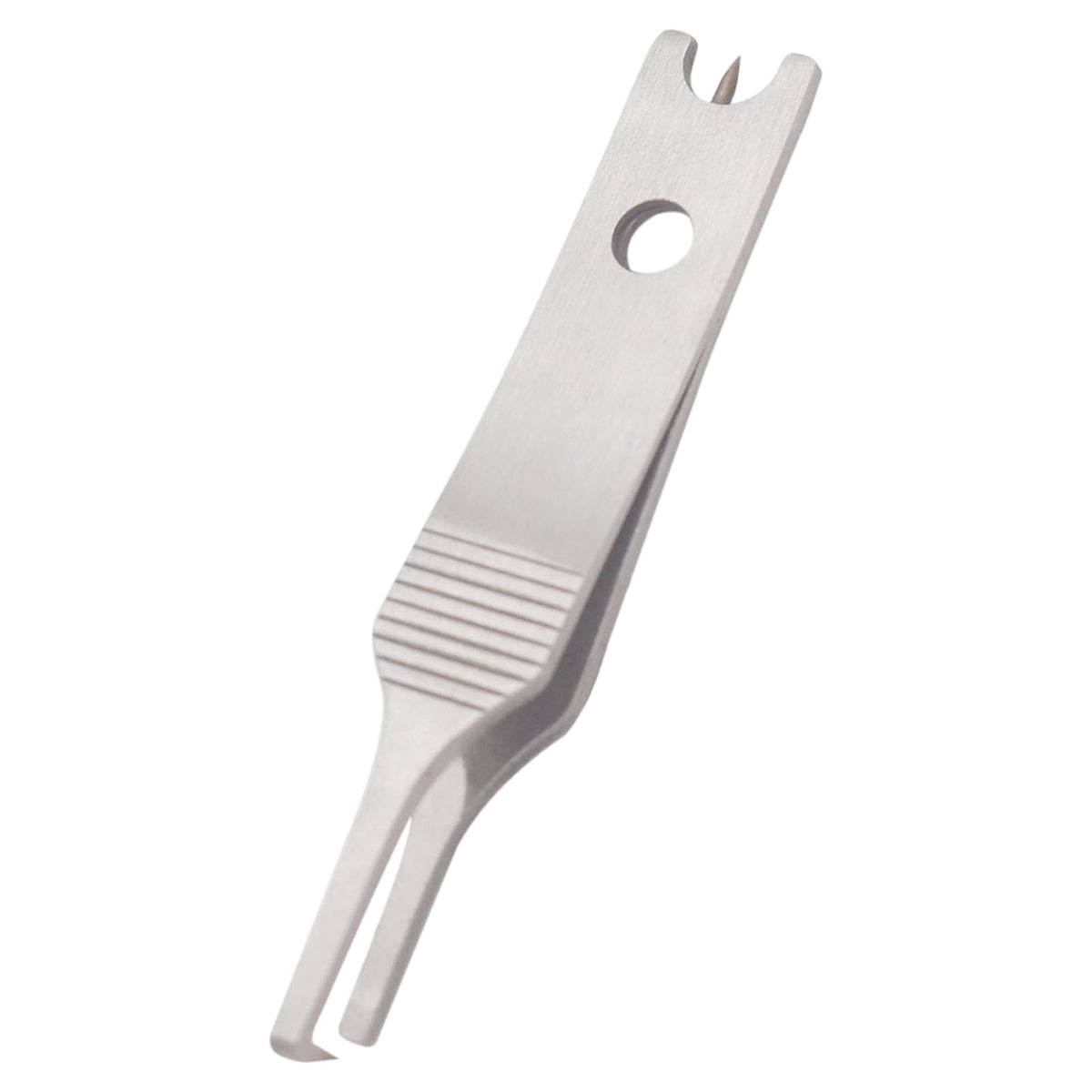 BANYUP stainless steel fishing line tweezers cutter for precise rigging and cutting.