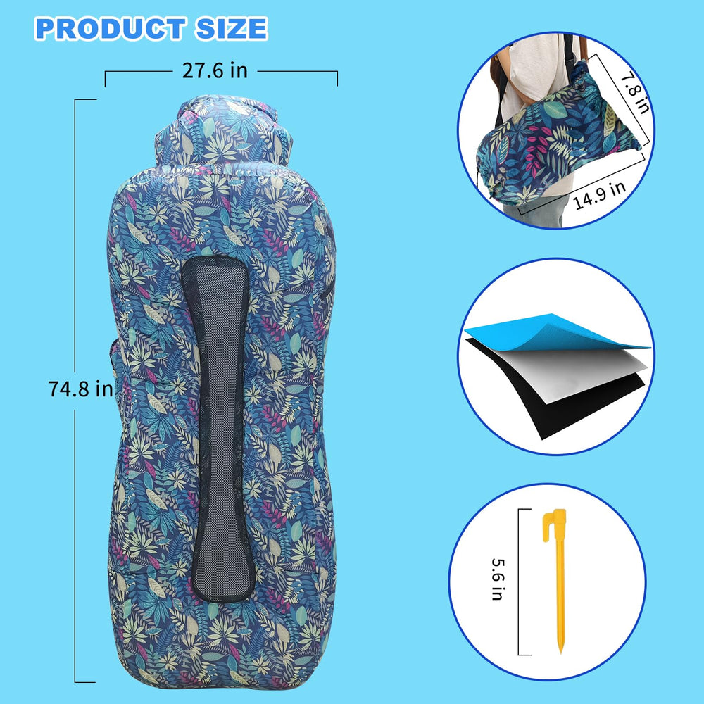 Baoinse inflatable couch neck-support highlight for comfortable neck and back relaxation