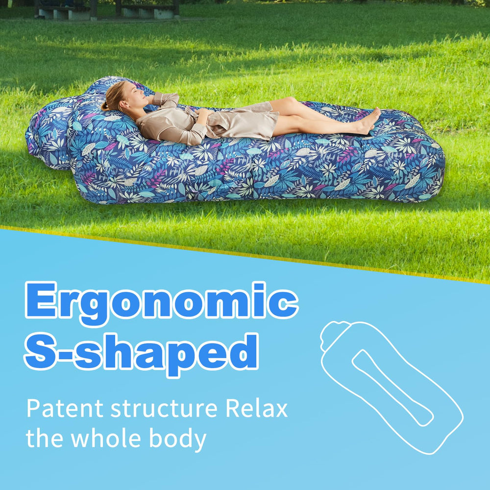 Baoinse inflatable couch rolled-up for quick storage and portability