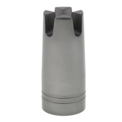 Baosity metal gimbal butt cap on a fishing rod for secure protection.