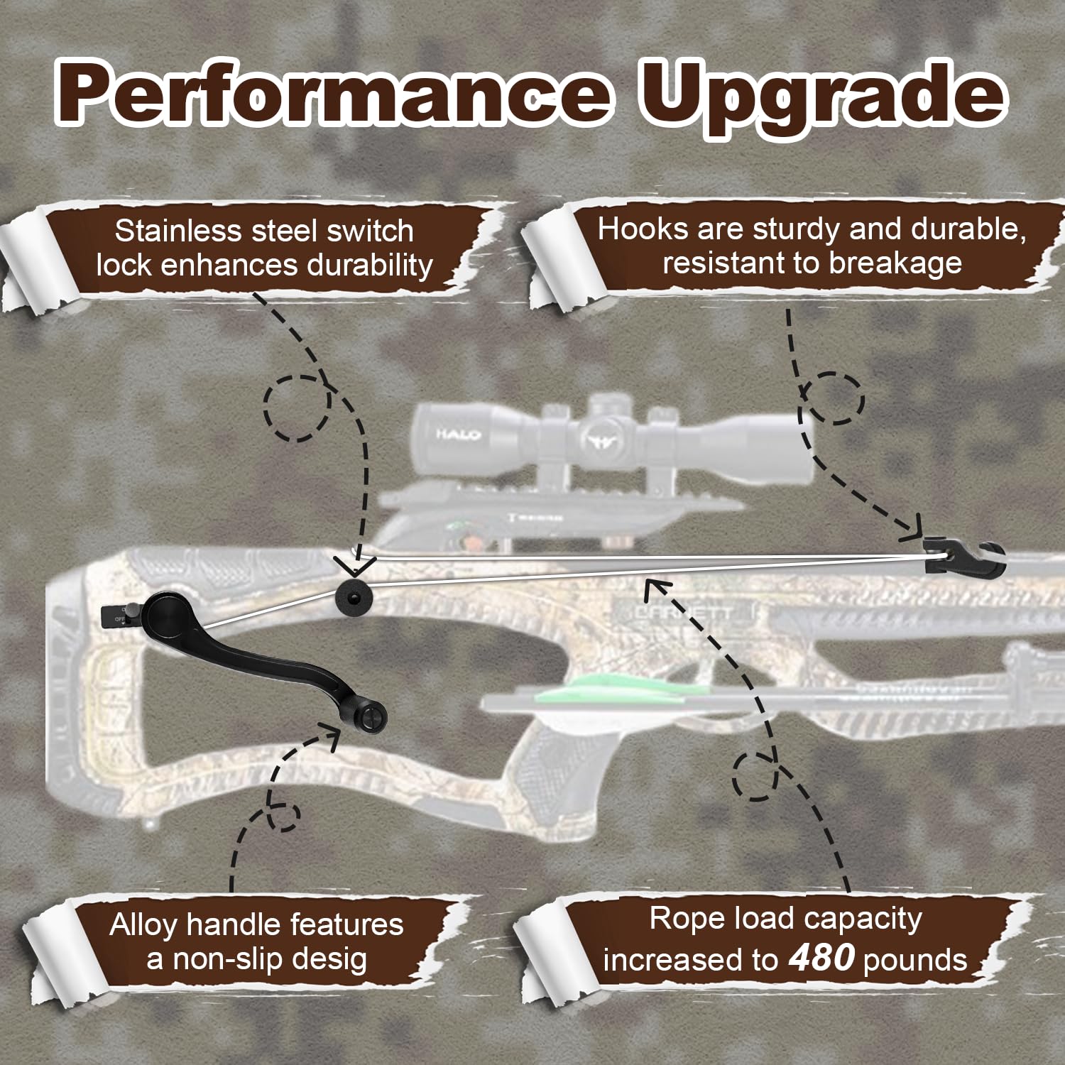Bar20020 tension-tested to 480 pounds for dependable field performance.