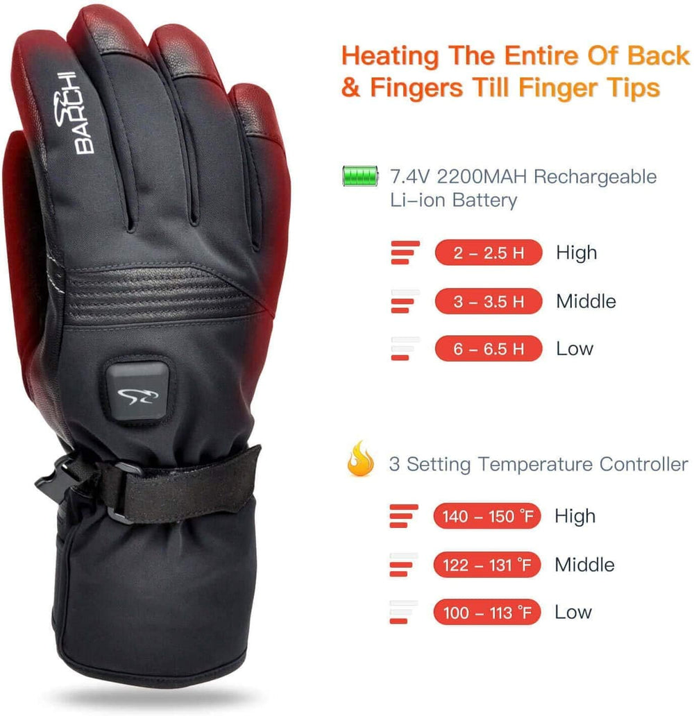 BARCHI HEAT with dual batteries extends heat for longer outings.