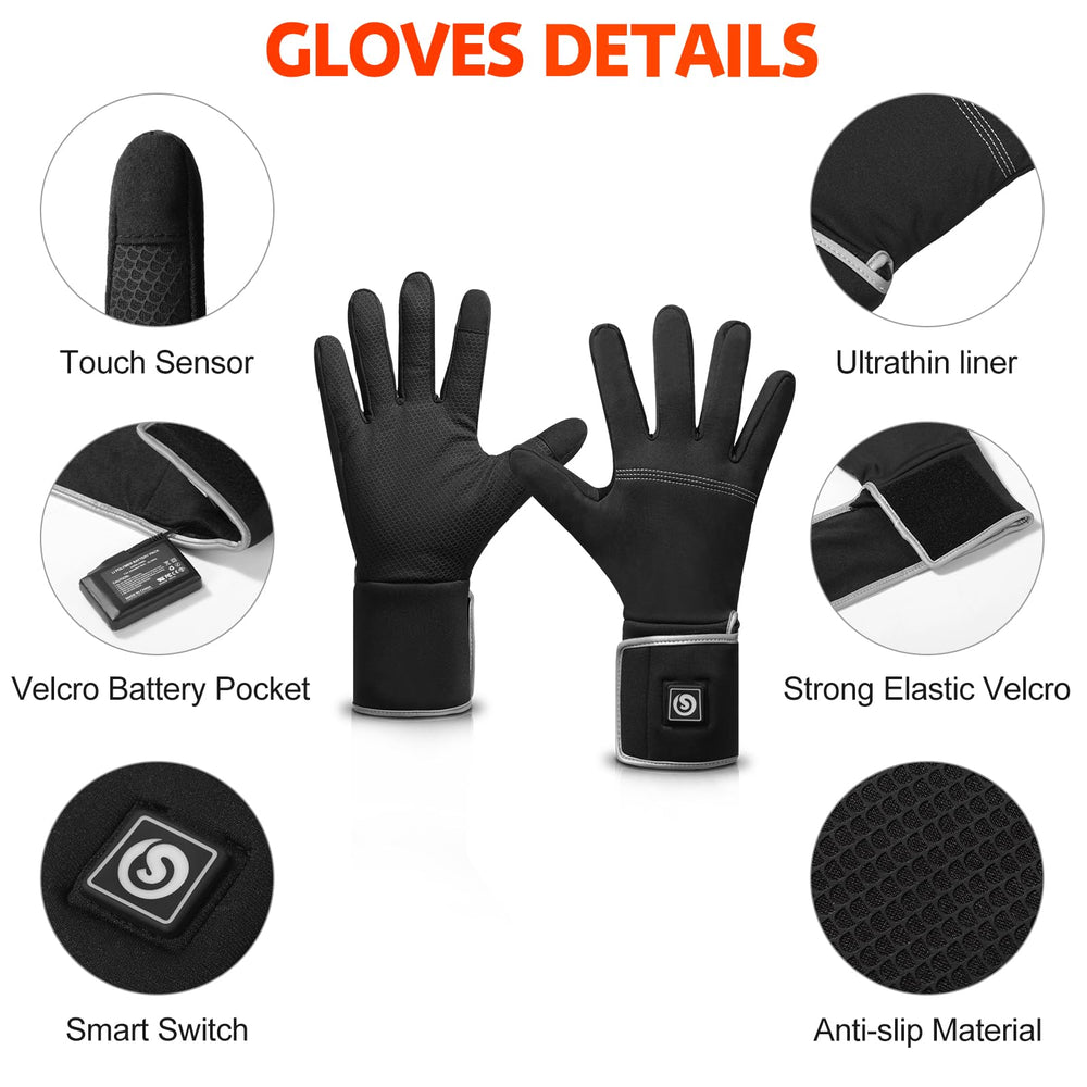 BARCHI HEAT gloves touchscreen usage shows convenient device control in cold