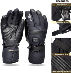 BARCHI HEAT gloves feature a water-resistant exterior for winter conditions.