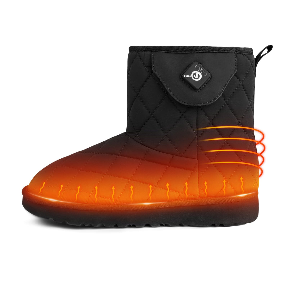 BARCHI HEAT heated boots for outdoor use provide cozy warmth during snow exploration.