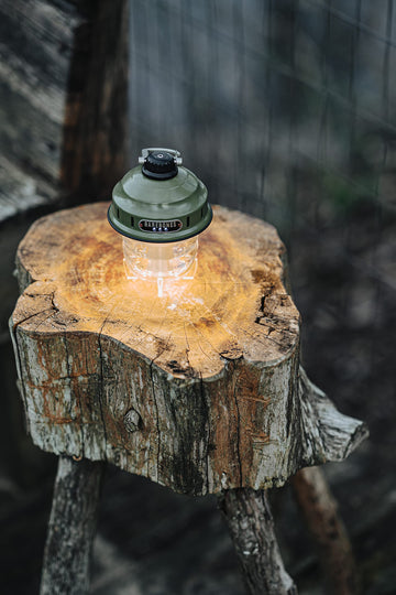 Barebones Beacon energy-efficient LED technology reduces power use while preserving brightness outdoors.