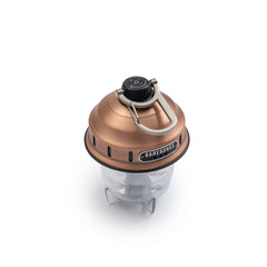Barebones Beacon hanging light copper hook-and-chain enables easy ceiling or pergola installation
