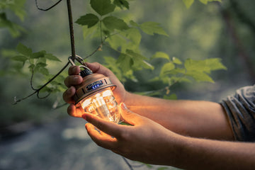 Barebones Beacon hanging light copper rechargeable design offers cordless convenience and long-lasting LED performance