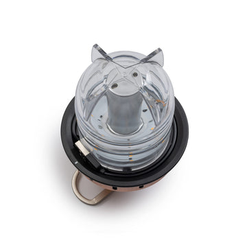 Barebones Beacon hanging light copper weatherproof materials endure year-round outdoor conditions