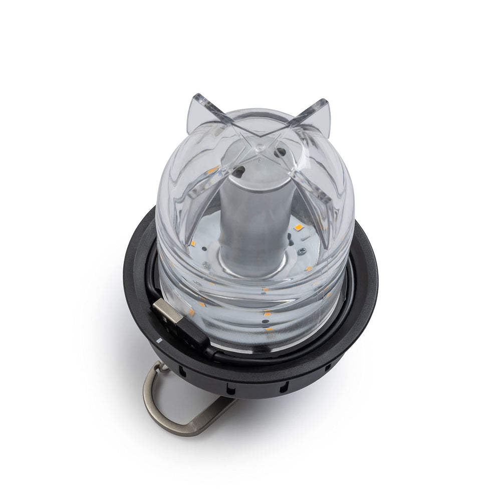 Barebones Beacon Hanging Light easy installation with pre-installed hook and chain.