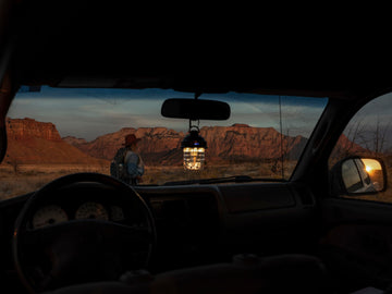 Barebones Beacon Hanging Light ideal for year-round outdoor use.
