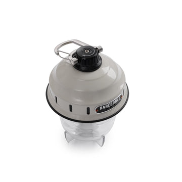 Barebones Beacon Hanging Light weatherproof construction withstands outdoor conditions for year-round use.