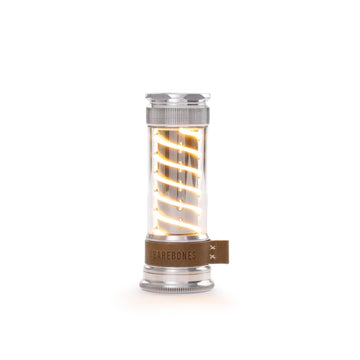 Barebones Edison light stick aluminum body highlighting rugged portable design