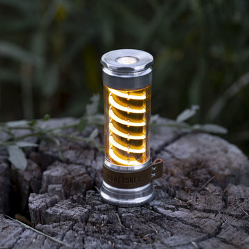 Barebones Edison light stick compact storage fits in pack pocket