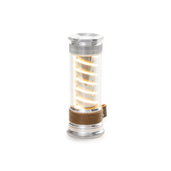 Barebones Edison light stick lantern front view showing warm ambient camping light