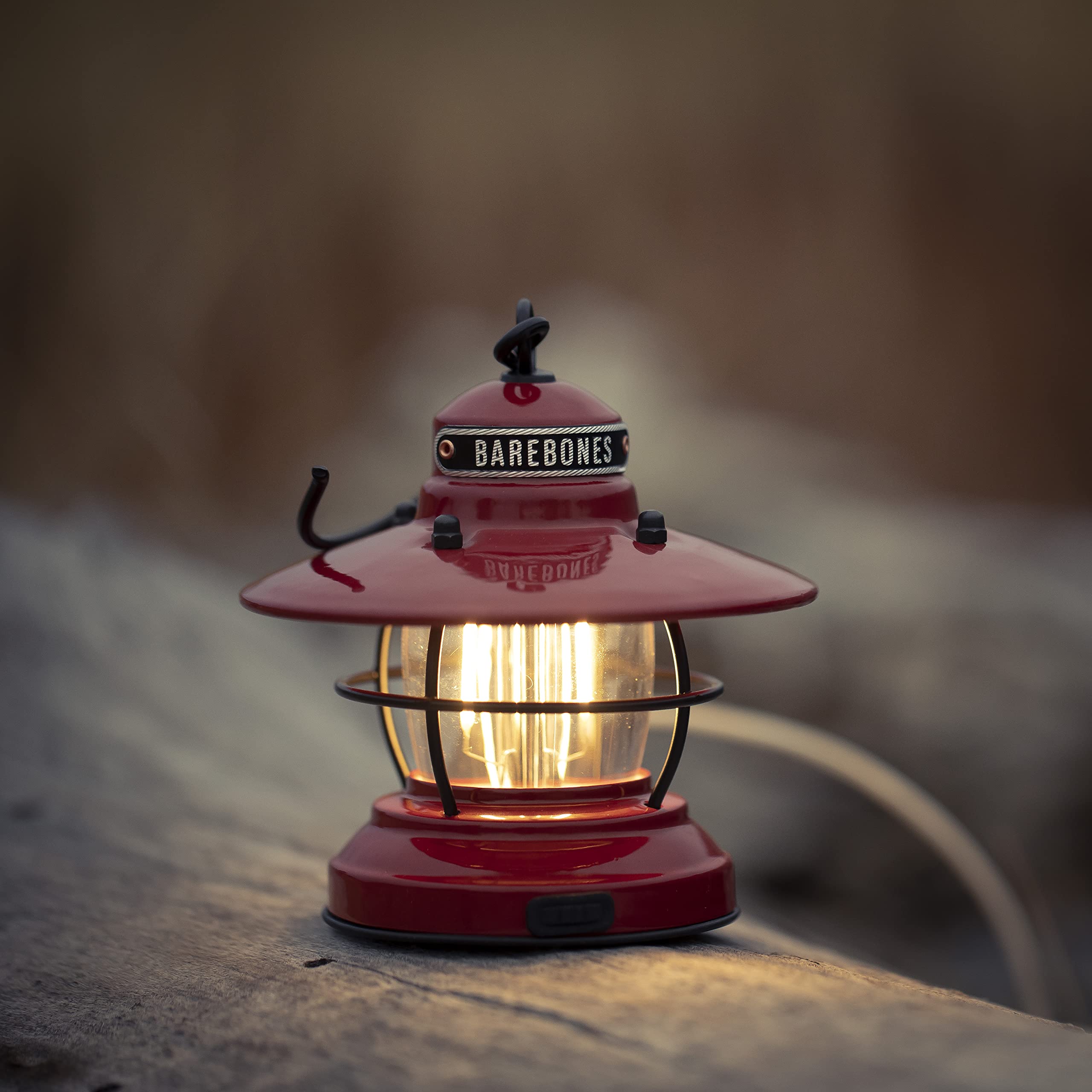 Barebones Edison mini lantern 3-pack red tent-light companion for camping.