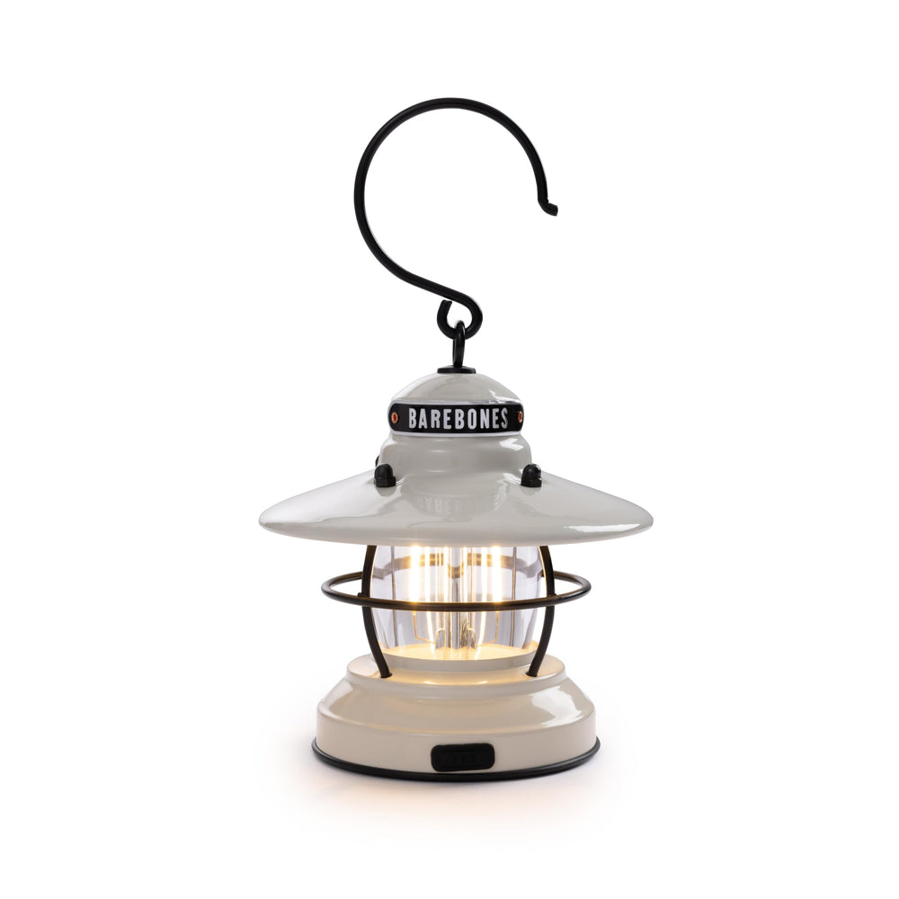Barebones Edison Mini Lantern with adjustable brightness for tents and camp tasks.