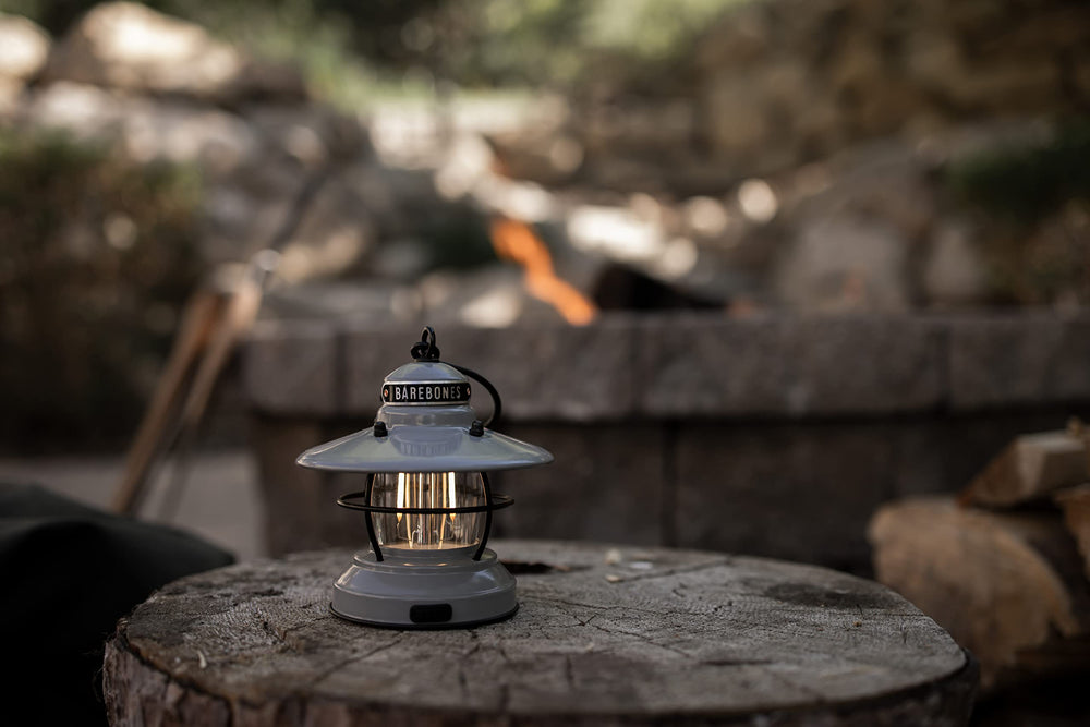 Barebones Edison Mini Lantern high brightness at 100 lumens for tents and group camping.