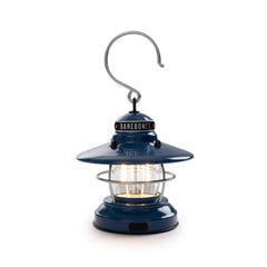 Barebones Edison Mini Lantern glows softly on tent nights with battery power option.
