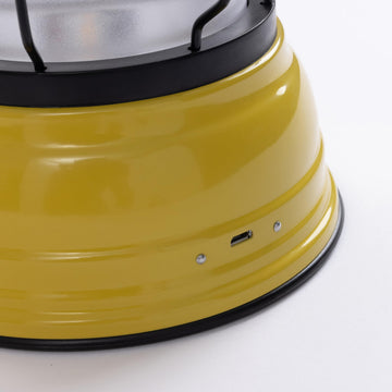 Barebones Forest Lantern battery compartment detail shows easy access for quick replacements.