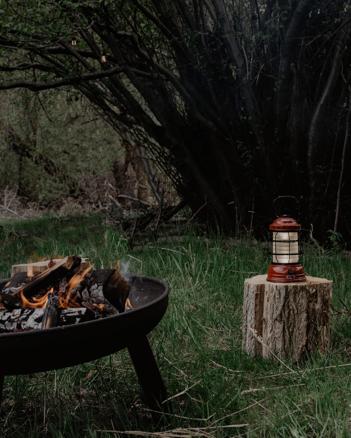 Barebones Forest Lantern red weather-resistant body promises durability in challenging conditions.