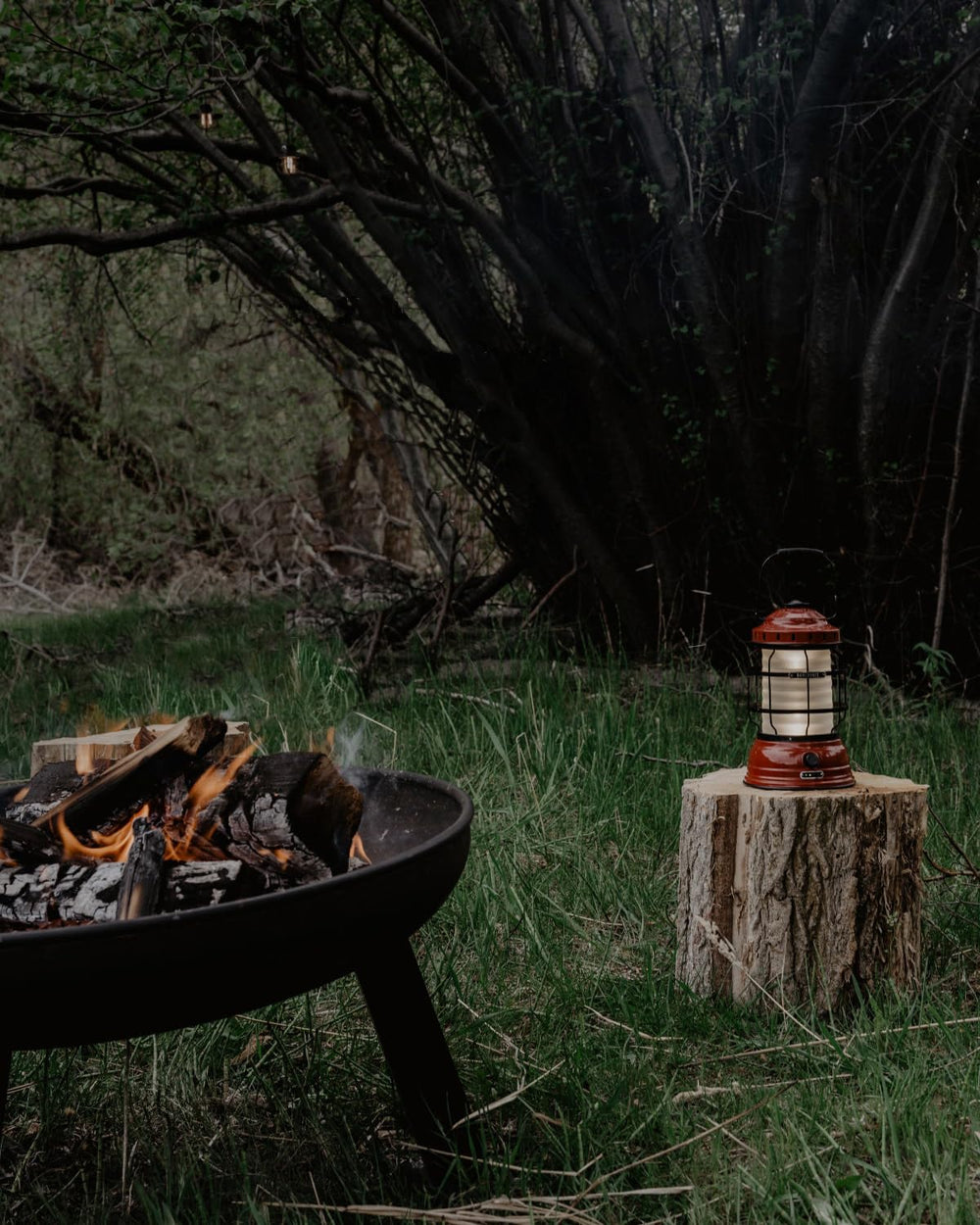 Barebones Forest Lantern red weather-resistant body promises durability in challenging conditions.