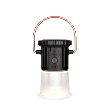 Barebones Hoodoo Light magnetic base enables hands-free mounting on metal surfaces.
