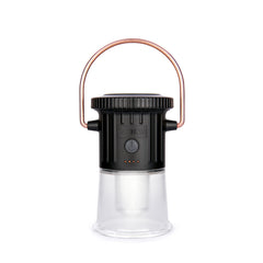 Barebones Hoodoo Light with a copper ring for easy hanging and flexible positioning.