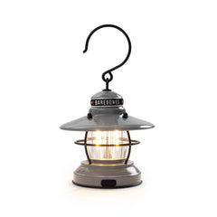 Barebones Mini Edison Lantern dimmed warm creates cozy ambience