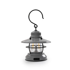 Barebones Mini Edison Lantern slate-gray finish adds style