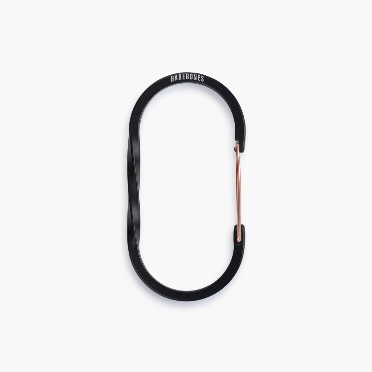 Barebones Wiregate Carabiner in black, large size, for camp cookware suspension